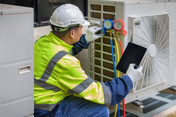 Professional Ductwork Repair technician working in Yaphank, NY